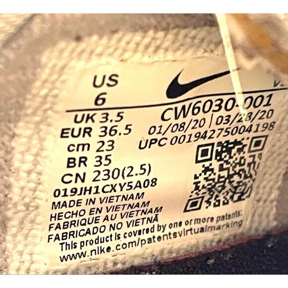 Nike Women's AF1 Shadow Metallic Silver Racer Blue CW6030 Size 6 - Picture 9 of 11